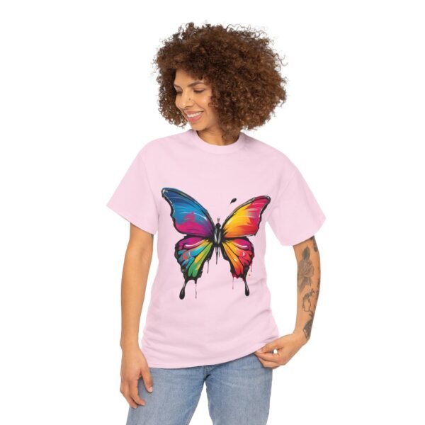 Painted butterfly Heavy Cotton Tee, butterfly, bright colors, t-shirts, butterflies - Image 64