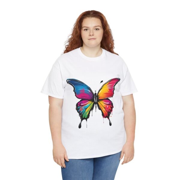Painted butterfly Heavy Cotton Tee, butterfly, bright colors, t-shirts, butterflies - Image 15