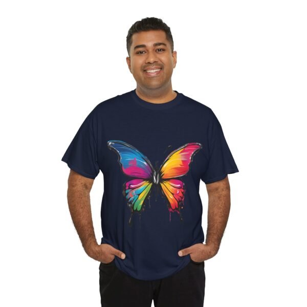 Painted butterfly Heavy Cotton Tee, butterfly, bright colors, t-shirts, butterflies - Image 275