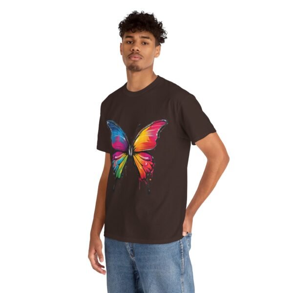 Painted butterfly Heavy Cotton Tee, butterfly, bright colors, t-shirts, butterflies - Image 122