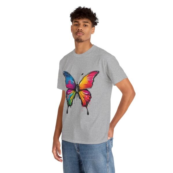 Painted butterfly Heavy Cotton Tee, butterfly, bright colors, t-shirts, butterflies - Image 95