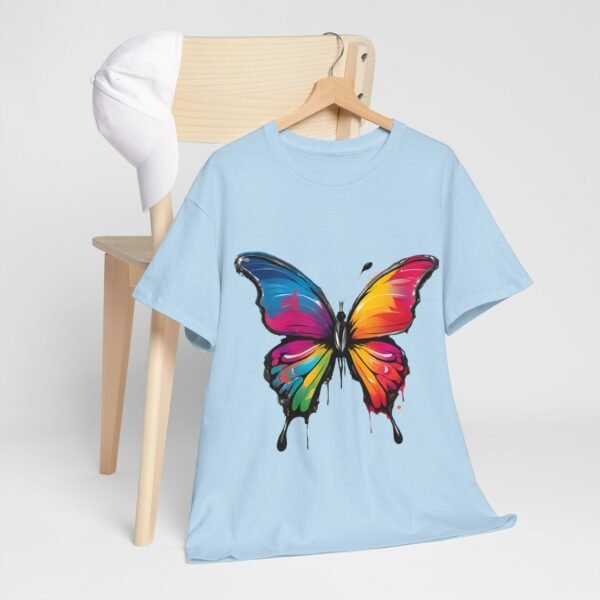 Painted butterfly Heavy Cotton Tee, butterfly, bright colors, t-shirts, butterflies - Image 198