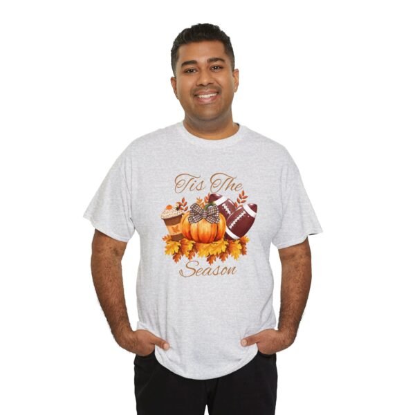 Tis the Season Cotton Tee, football, fall,  pumpkins - Image 44