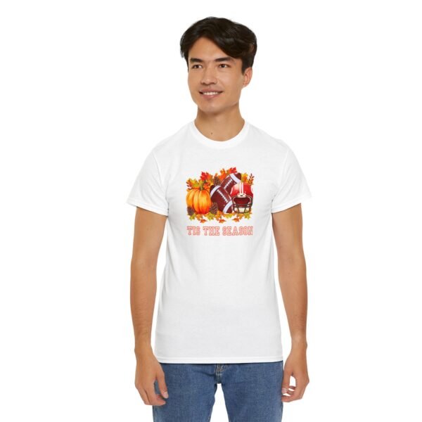 Tis the Season Cotton Tee, football, fall, pumpkins - Image 21