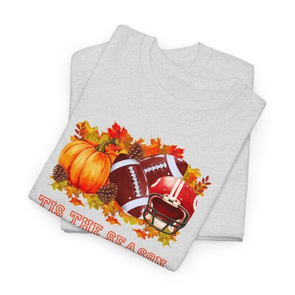 Tis the Season Cotton Tee, football, fall, pumpkins - Image 32