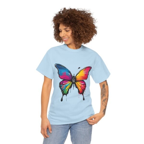 Painted butterfly Heavy Cotton Tee, butterfly, bright colors, t-shirts, butterflies - Image 190