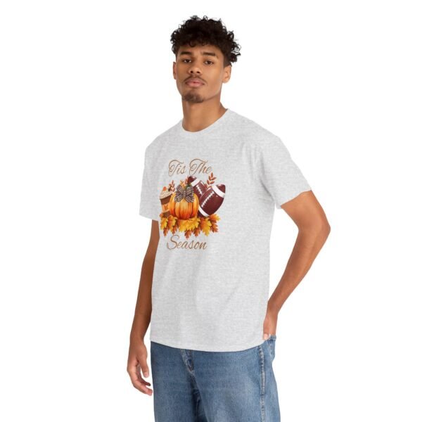 Tis the Season Cotton Tee, football, fall,  pumpkins - Image 41