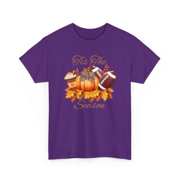 Tis the Season Cotton Tee, football, fall,  pumpkins - Image 122
