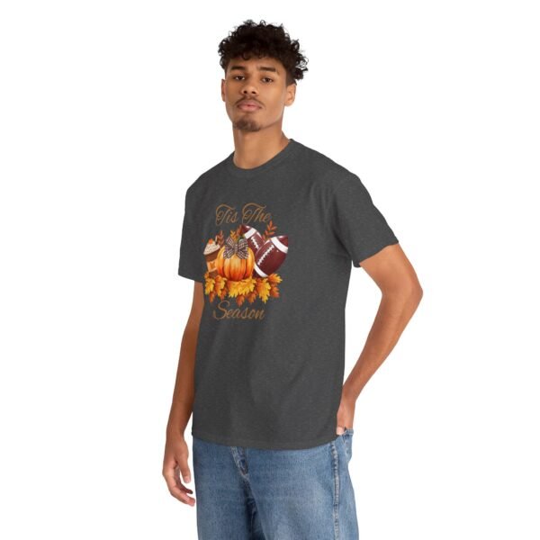 Tis the Season Cotton Tee, football, fall,  pumpkins - Image 52