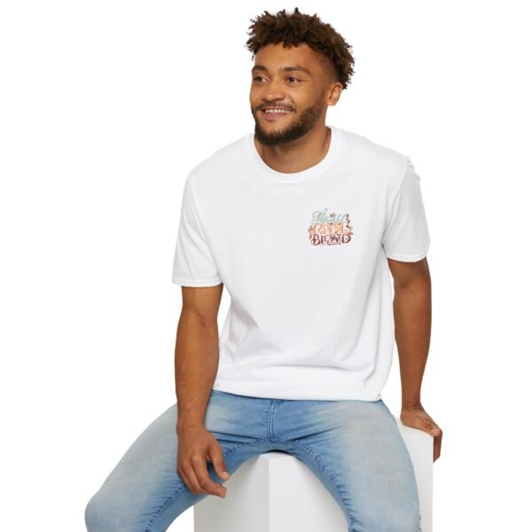 Thankful Grateful and Blessed Softstyle T-Shirt, fall, thankful, pumkins - Image 12