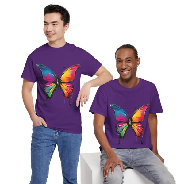 Painted butterfly Heavy Cotton Tee, butterfly, bright colors, t-shirts, butterflies - Image 62