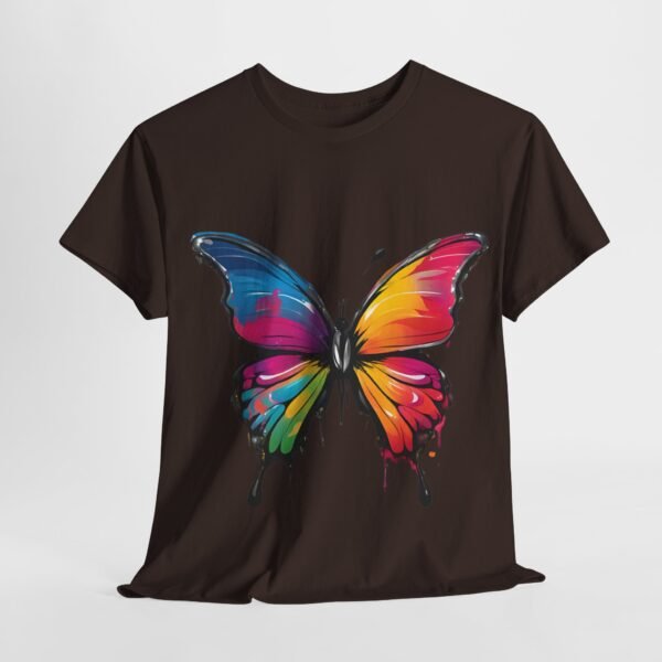 Painted butterfly Heavy Cotton Tee, butterfly, bright colors, t-shirts, butterflies - Image 115