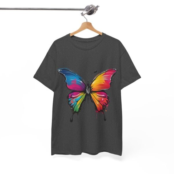 Painted butterfly Heavy Cotton Tee, butterfly, bright colors, t-shirts, butterflies - Image 143