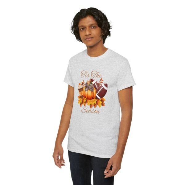 Tis the Season Cotton Tee, football, fall,  pumpkins - Image 46