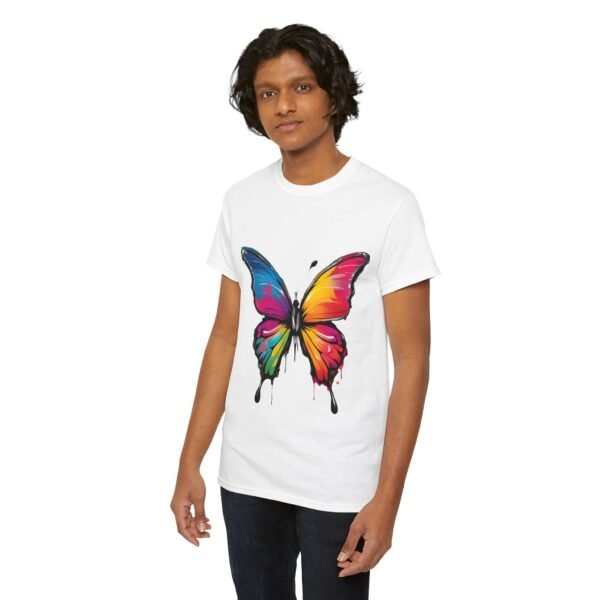 Painted butterfly Heavy Cotton Tee, butterfly, bright colors, t-shirts, butterflies - Image 258