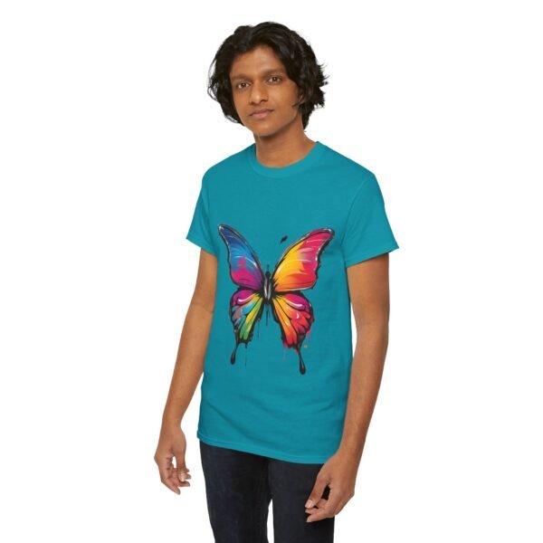 Painted butterfly Heavy Cotton Tee, butterfly, bright colors, t-shirts, butterflies - Image 181