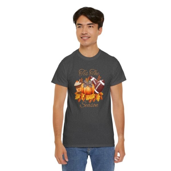Tis the Season Cotton Tee, football, fall,  pumpkins - Image 59