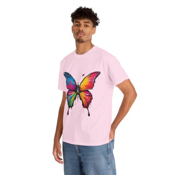 Painted butterfly Heavy Cotton Tee, butterfly, bright colors, t-shirts, butterflies - Image 77