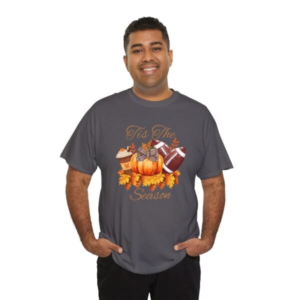 Tis the Season Cotton Tee, football, fall,  pumpkins - Image 82