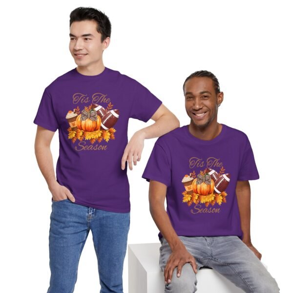 Tis the Season Cotton Tee, football, fall,  pumpkins - Image 145