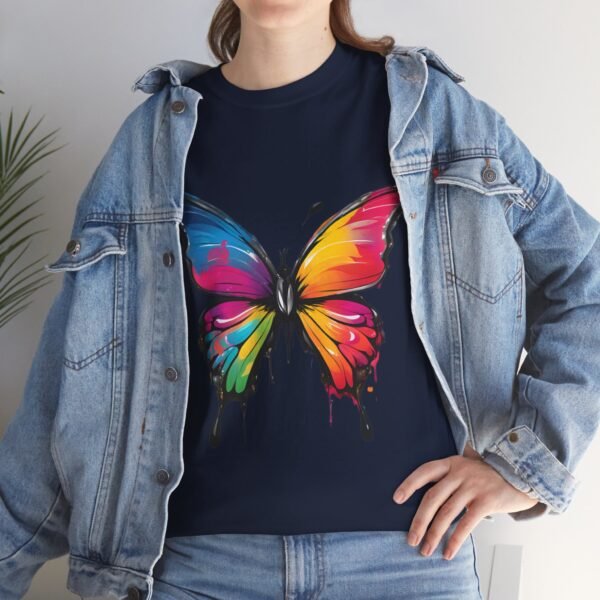 Painted butterfly Heavy Cotton Tee, butterfly, bright colors, t-shirts, butterflies - Image 32