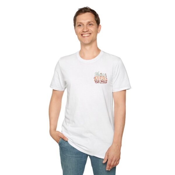 Thankful Grateful and Blessed Softstyle T-Shirt, fall, thankful, pumkins - Image 7