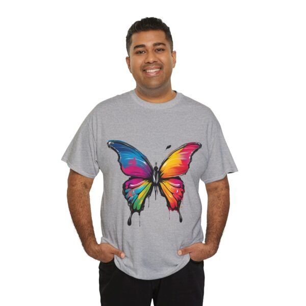 Painted butterfly Heavy Cotton Tee, butterfly, bright colors, t-shirts, butterflies - Image 98