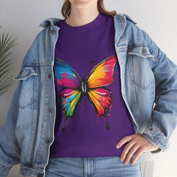 Painted butterfly Heavy Cotton Tee, butterfly, bright colors, t-shirts, butterflies - Image 59