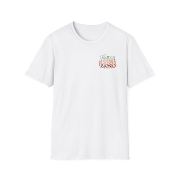 Thankful Grateful and Blessed Softstyle T-Shirt, fall, thankful, pumkins