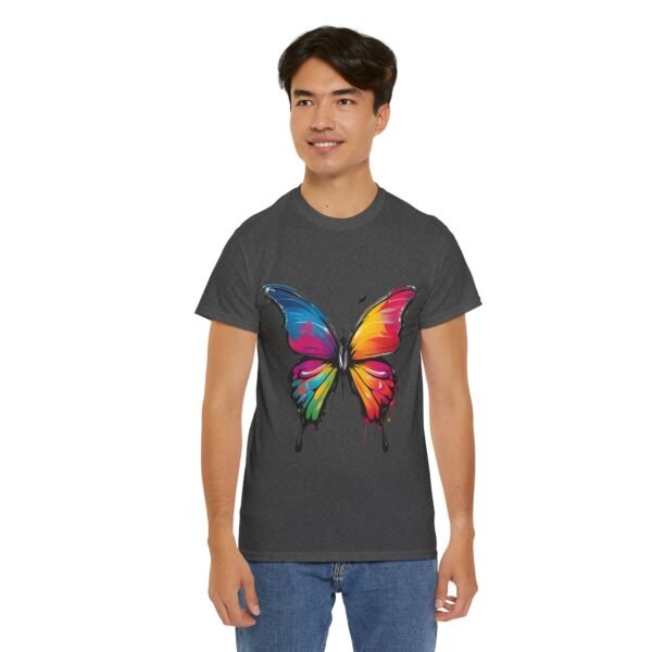 Painted butterfly Heavy Cotton Tee, butterfly, bright colors, t-shirts, butterflies - Image 156