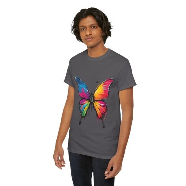 Painted butterfly Heavy Cotton Tee, butterfly, bright colors, t-shirts, butterflies - Image 235