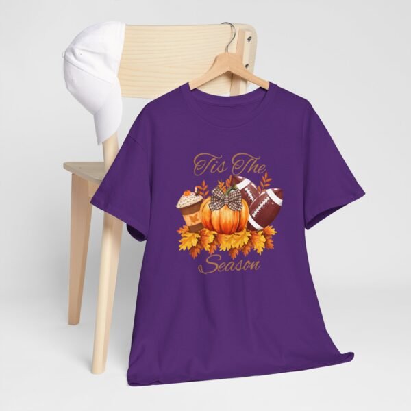 Tis the Season Cotton Tee, football, fall,  pumpkins - Image 127
