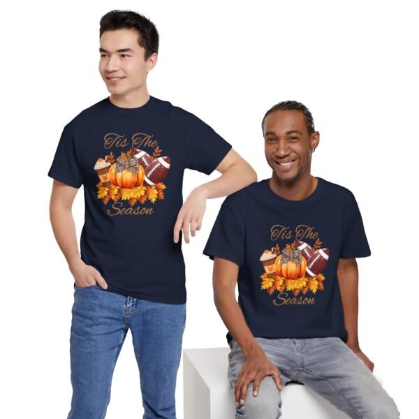 Tis the Season Cotton Tee, football, fall,  pumpkins - Image 118