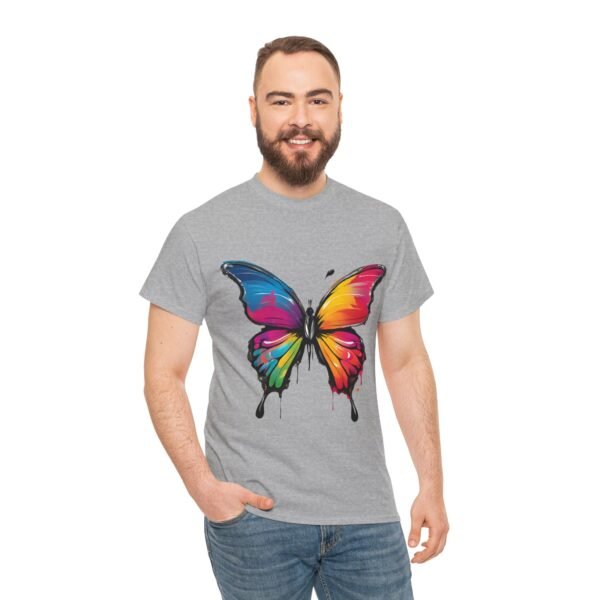 Painted butterfly Heavy Cotton Tee, butterfly, bright colors, t-shirts, butterflies - Image 94