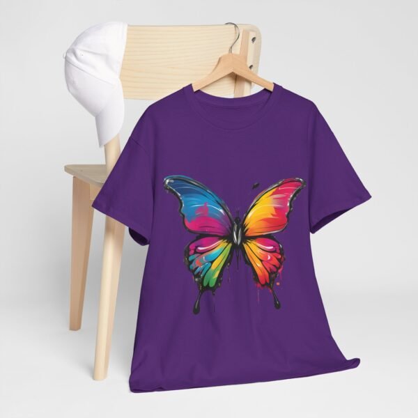 Painted butterfly Heavy Cotton Tee, butterfly, bright colors, t-shirts, butterflies - Image 45
