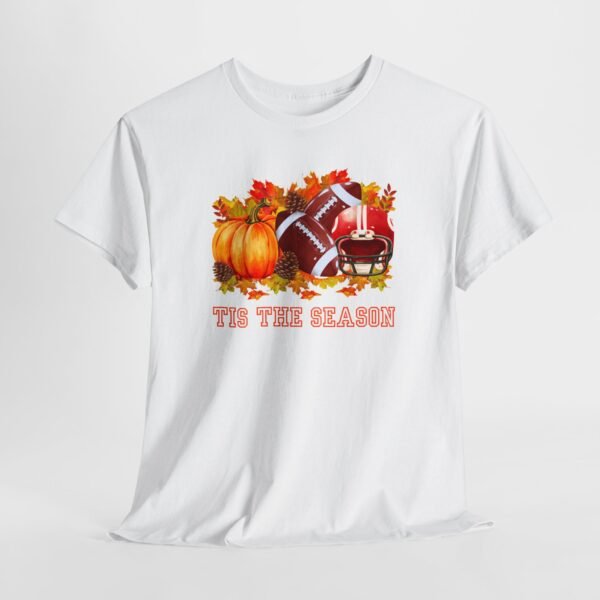 Tis the Season Cotton Tee, football, fall, pumpkins - Image 6