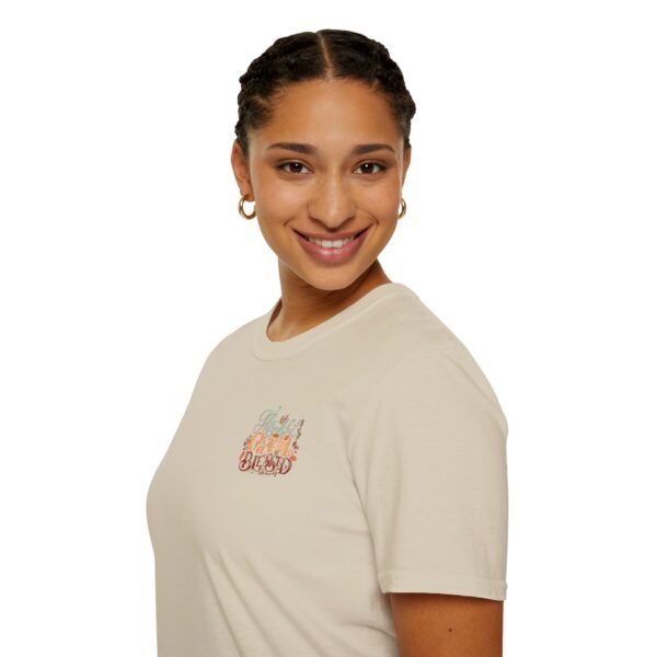 Thankful Grateful and Blessed Softstyle T-Shirt, fall, thankful, pumkins - Image 33