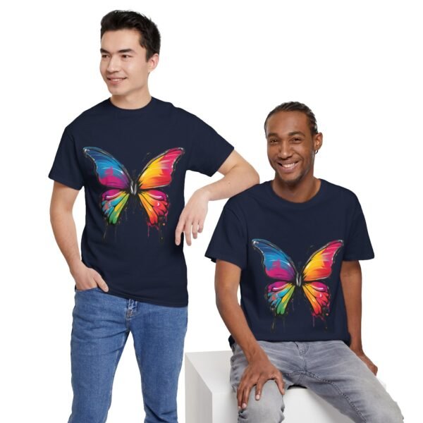 Painted butterfly Heavy Cotton Tee, butterfly, bright colors, t-shirts, butterflies - Image 284