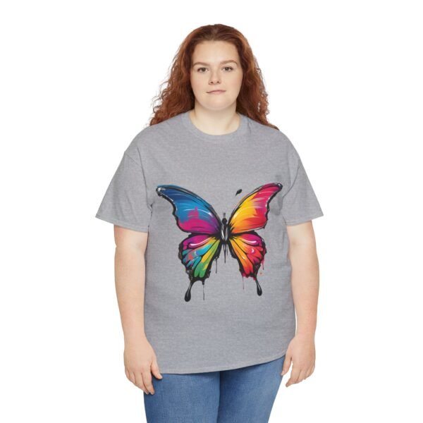 Painted butterfly Heavy Cotton Tee, butterfly, bright colors, t-shirts, butterflies - Image 96