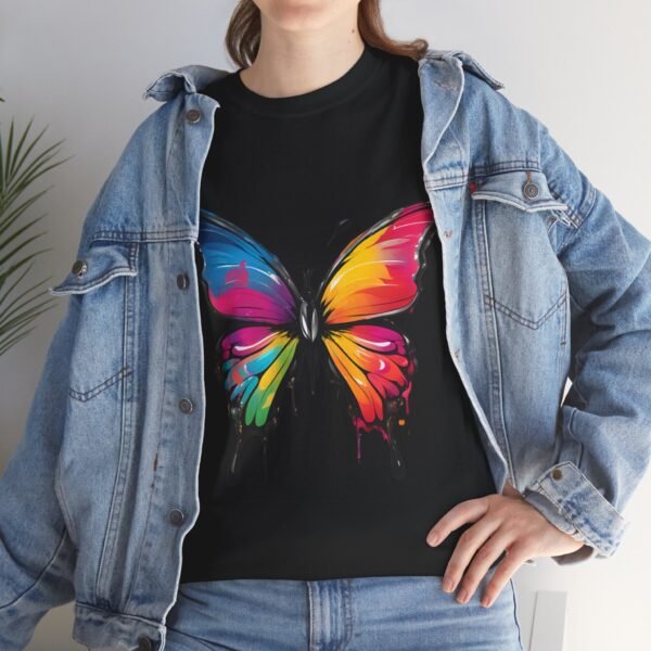Painted butterfly Heavy Cotton Tee, butterfly, bright colors, t-shirts, butterflies - Image 50