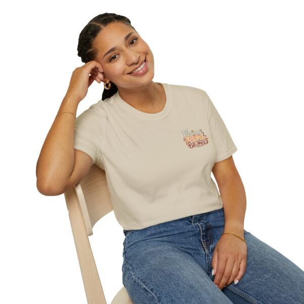 Thankful Grateful and Blessed Softstyle T-Shirt, fall, thankful, pumkins - Image 34
