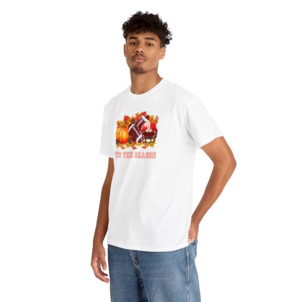 Tis the Season Cotton Tee, football, fall, pumpkins - Image 14