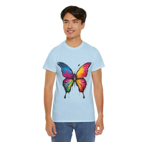 Painted butterfly Heavy Cotton Tee, butterfly, bright colors, t-shirts, butterflies - Image 210