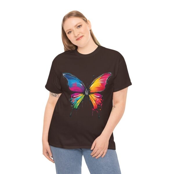 Painted butterfly Heavy Cotton Tee, butterfly, bright colors, t-shirts, butterflies - Image 120