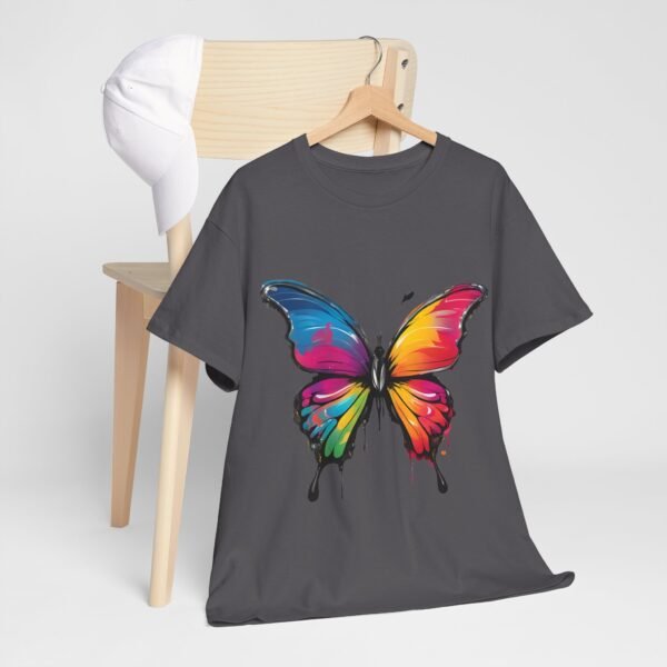 Painted butterfly Heavy Cotton Tee, butterfly, bright colors, t-shirts, butterflies - Image 225