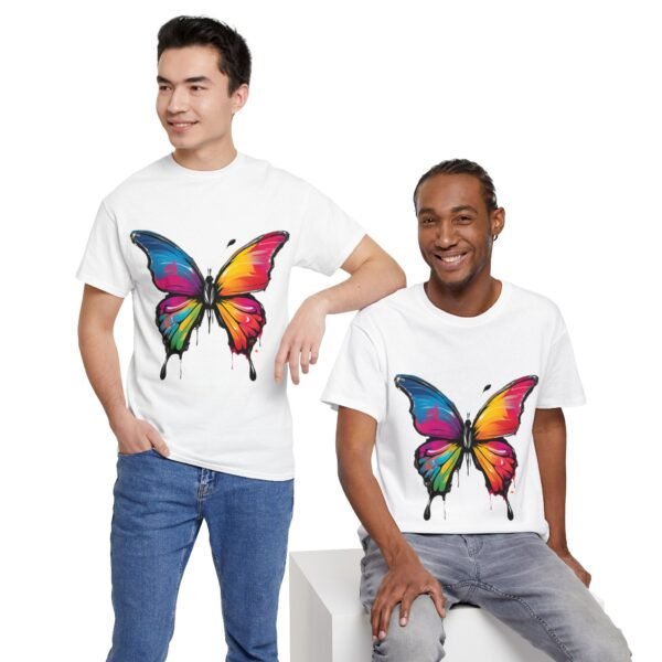 Painted butterfly Heavy Cotton Tee, butterfly, bright colors, t-shirts, butterflies - Image 26
