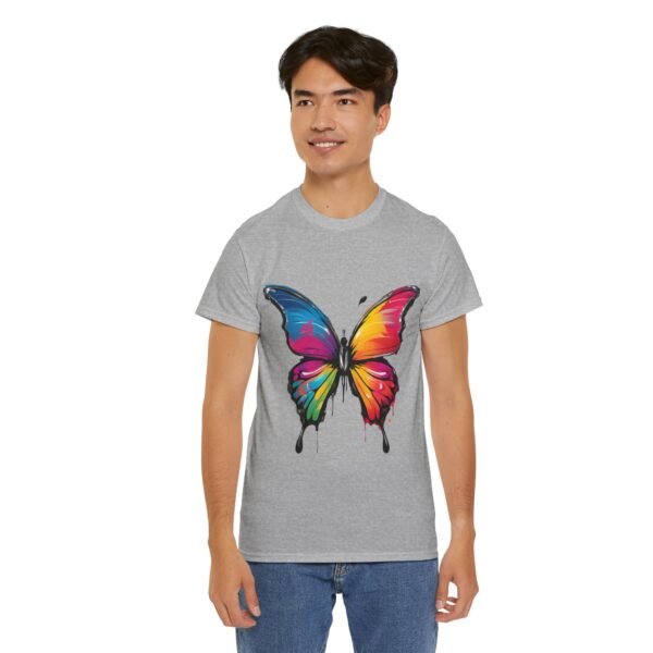 Painted butterfly Heavy Cotton Tee, butterfly, bright colors, t-shirts, butterflies - Image 102