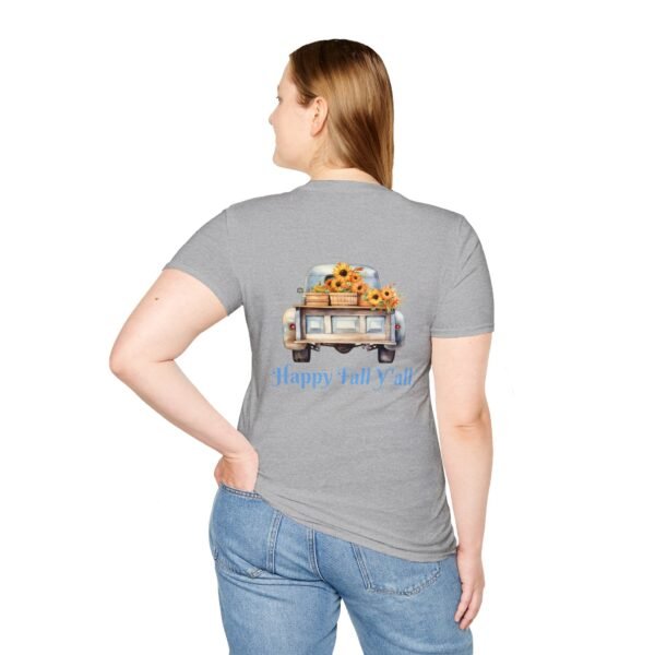 Thankful Grateful and Blessed Softstyle T-Shirt, fall, thankful, pumkins - Image 42