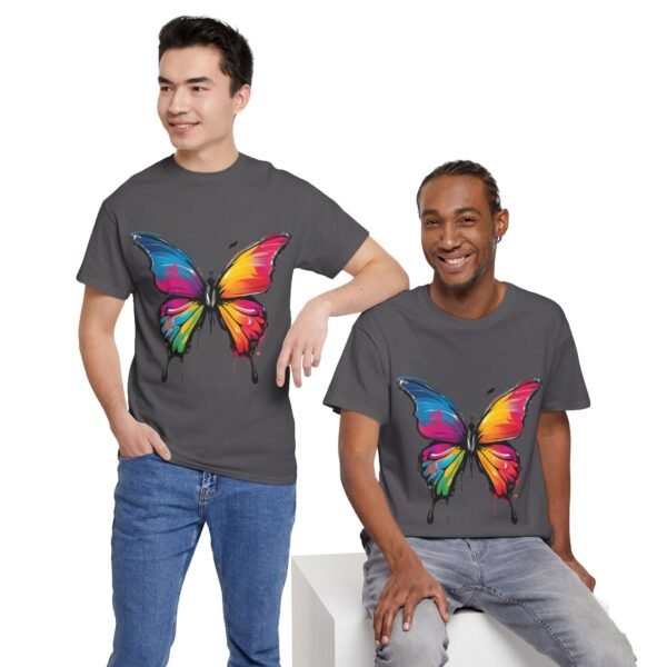 Painted butterfly Heavy Cotton Tee, butterfly, bright colors, t-shirts, butterflies - Image 242