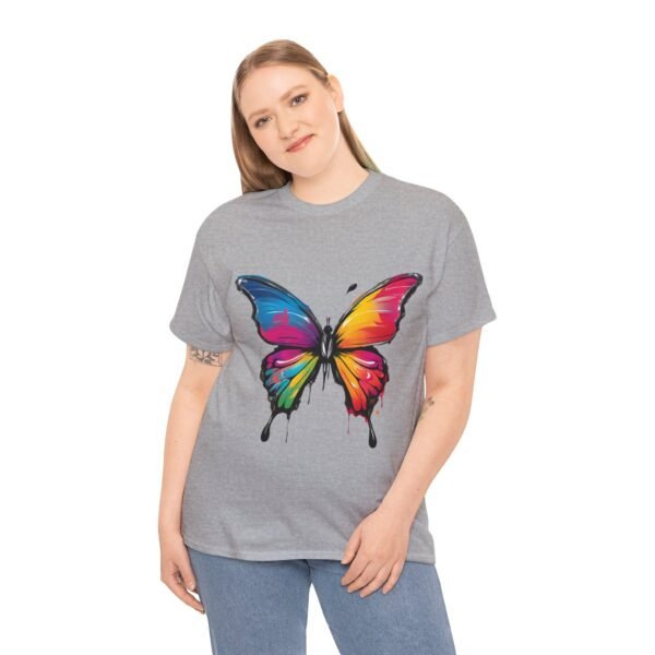 Painted butterfly Heavy Cotton Tee, butterfly, bright colors, t-shirts, butterflies - Image 93